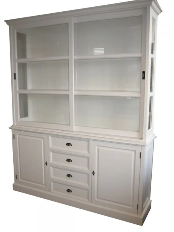 Must-Have Large Shabby chic country house style cabinet with 2 doors and 4 drawers - buffet cabinet - wardrobe dining room