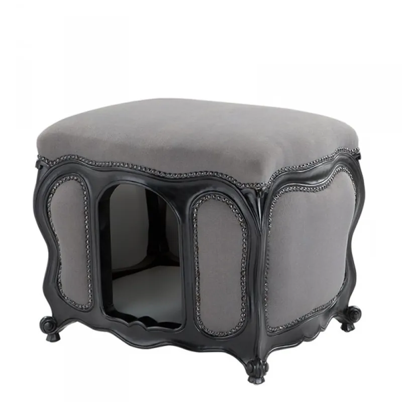 Solange Der Vorrat Reicht Baroque Cats & Dogs House Luxury Grey / Black