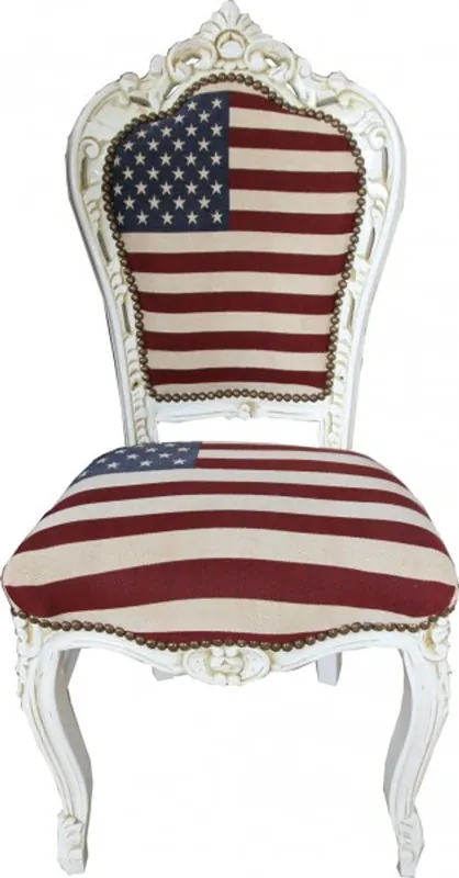 Knallerangebot Casa Padrino Barocco Cena Sedia Design USA / Crema