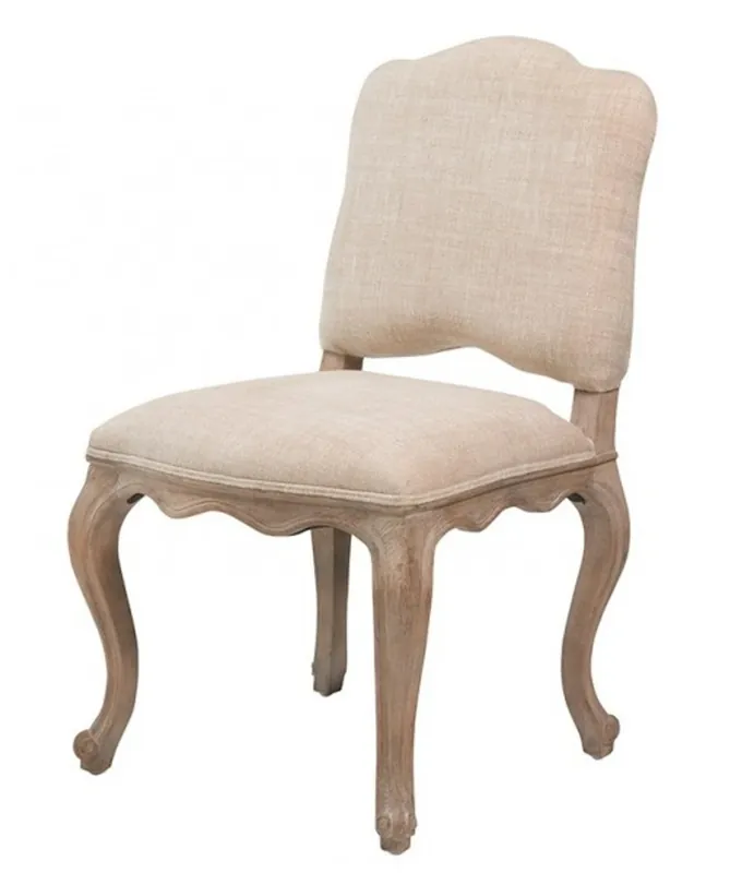Casa Padrino lusso barocco Dinner Chair Lion Naturale Lino - Mobili Ristorante Hotel Neu Im Sortiment