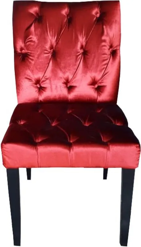 Casa Padrino Barocco Cena Chair Bordeaux Rosso / Nero - Sedia design - qualità di lusso Sonderaktion