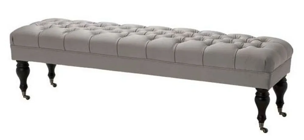 Casa Padrino sgabello lusso seduto chesterfield feci grigio - suite mobili camera da letto soggiorno - collezione di lusso Abverkauf