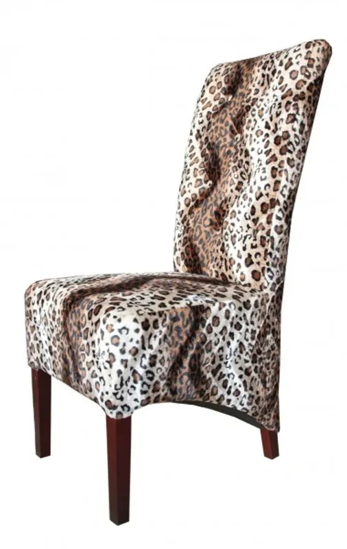 Casa Padrino Limited Edition Designer Chesterfield sedia da pranzo Leopard - Club Mobili Geprüft