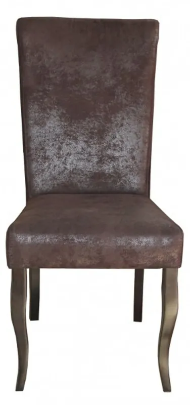 Casa Padrino sedia nero / suede nero, senza braccioli - Mobili in stile barocco Neu