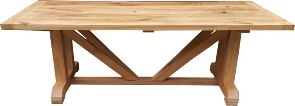 Casa Padrino luxury solid wood dining table oak massive 250 cm - Heavy duty Saisonangebot