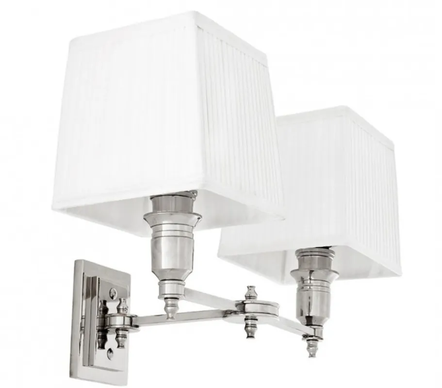 Schneller Versand Casa Padrino lampada da parete di lusso di nichel - luce lusso