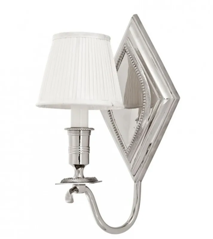 Top-Preis Casa Padrino parete lampada lusso diametro nichel 19 x 19 x H 37 centimetri - Luxury Collection
