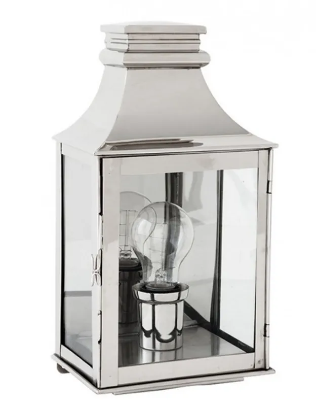 Jetzt Bestellen Casa Padrino muro di lusso diametro luce Nickel 17 x 13 x 33 cm H - Qualità lusso