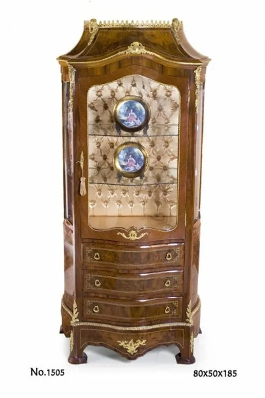 Casa Padrino baroque display cabinet 80 x 50 x H. 185 cm - noble & sumptuous Neue Ware