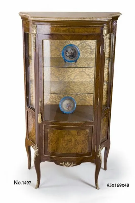 Casa Padrino baroque display cabinet 95 x 48 x H. 169 cm - baroque furniture Preisknaller