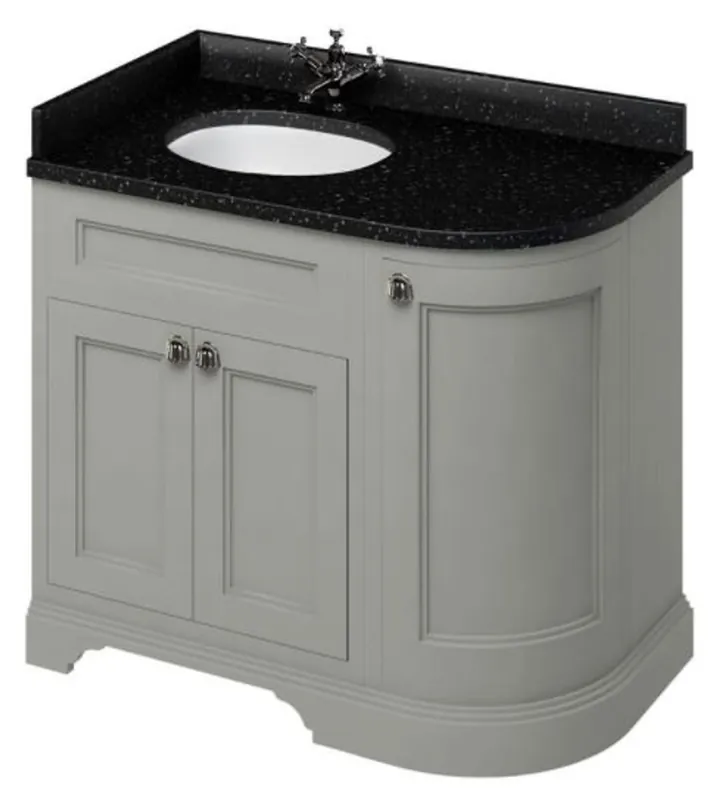 Casa Padrino washing cabinet / washbasin with granite top and 3 doors 98 x 55 x H. 93 cm Bestseller