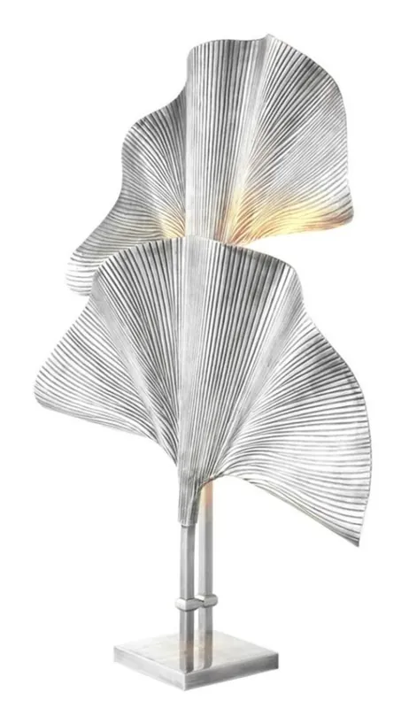 Highlight Casa Padrino d'argento lampada da tavolo 67 x H. 91 cm - Lampada da tavolo di lusso