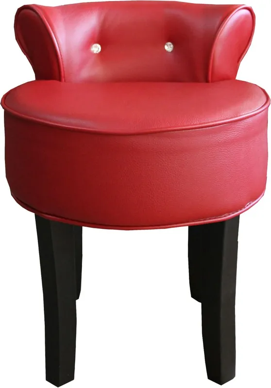 Preisknaller Sgabello Casa Padrino design Boston Bordeaux-rosso / nero con pietre Bling Bling - Sedia specchiera barocco