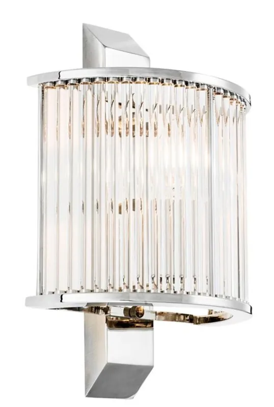 Sonderangebot Casa Padrino lampada da parete di lusso d'argento 20,5 x 12 x H. 30 cm - lampada da parete Designer