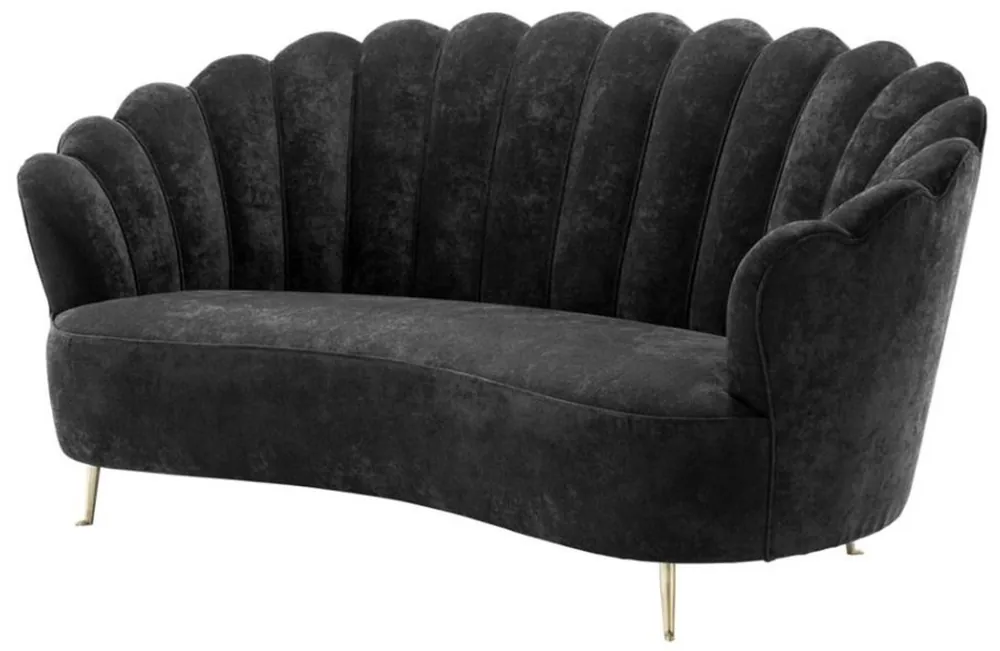 Echt Casa Padrino divano dal design di lusso nero - edizione limitata