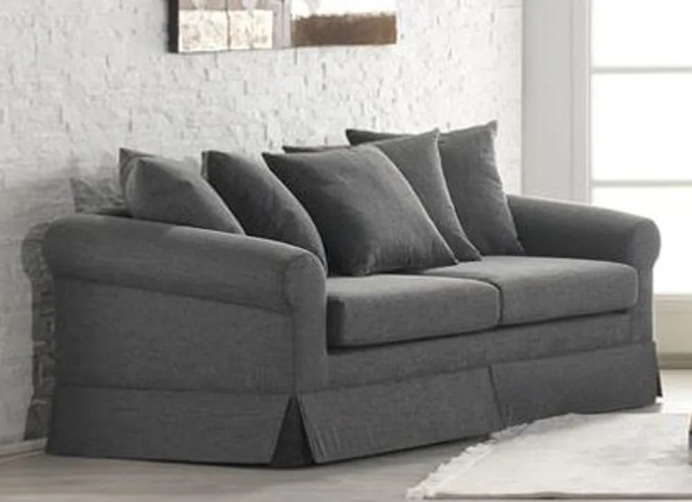 Casa Padrino Lounge Living room 3 seater sofa Marbella medium grey - Hotel furniture Jetzt Kaufen