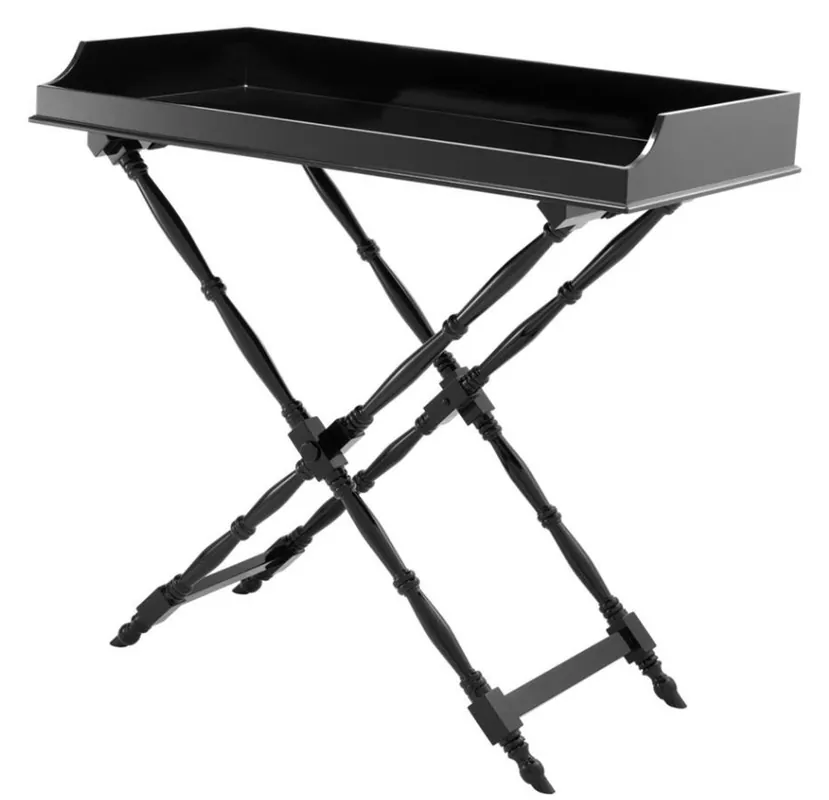 Casa Padrino vassoio progettista mogano nero 110 x 56 x H. 103 cm - vassoio da portata di lusso Super-Preis