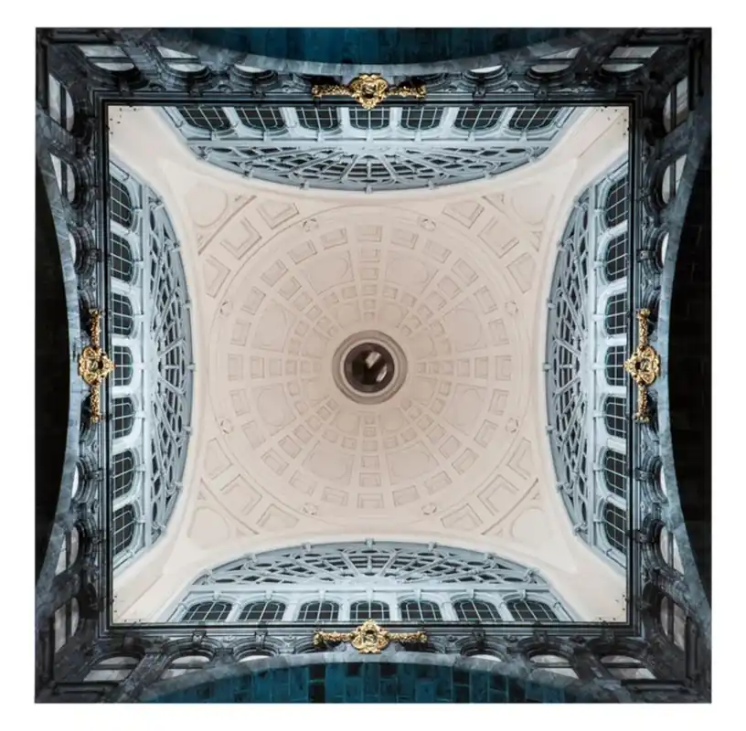 Mega-Angebot Immagine Casa Padrino stazione centrale in alluminio Dibond 120 x H. 120 cm - accessori di lusso