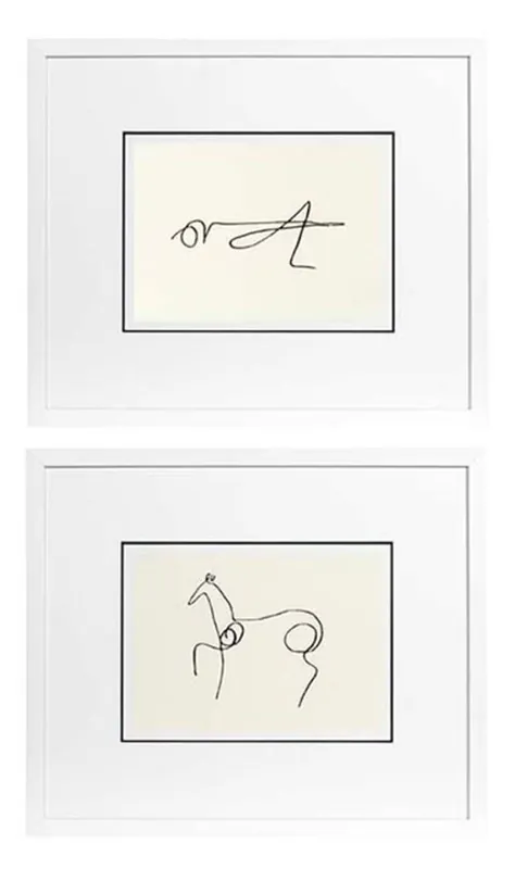 Sonderaktion Casa Padrino immagini impostate su 2 Picasso 65 x H. 154 cm - hotel di decorazione di lusso