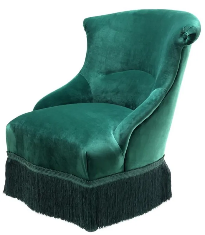 Schneller Versand Casa Padrino poltrona di design verdi 68 x 70 x H. 79 cm - collezione di lusso