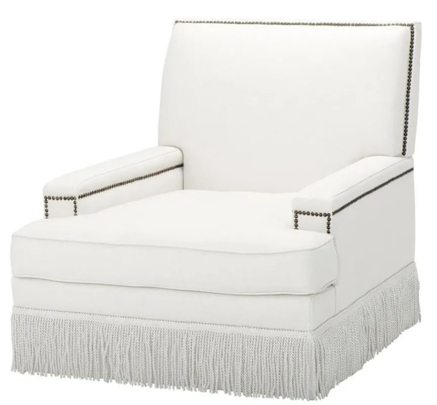 Casa Padrino sedia dal design di lusso bianco 90 x 102 x H. 90 cm - mobili soggiorno Expressversand