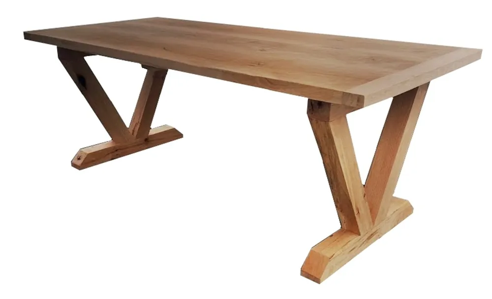 Casa Padrino tavolo da pranzo in legno massello di lusso - rovere - 200 cm x 100 cm x H78 cm - resistente Sichere Zahlung