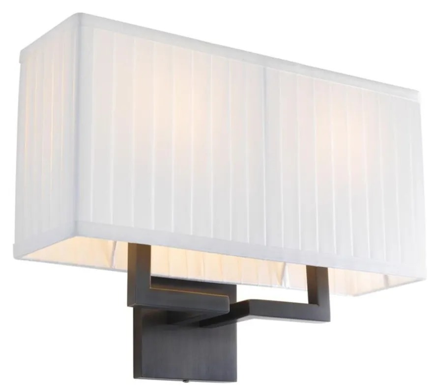 Preiswert Casa Padrino parete design lampada di bronzo 36 x 13,5 x H. 27 cm - collezione di lusso