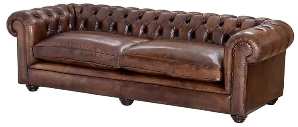 Casa Padrino appassionato di 2 posti divano marrone 240 x 94 x H. 70 cm - qualità di lusso Online Kaufen