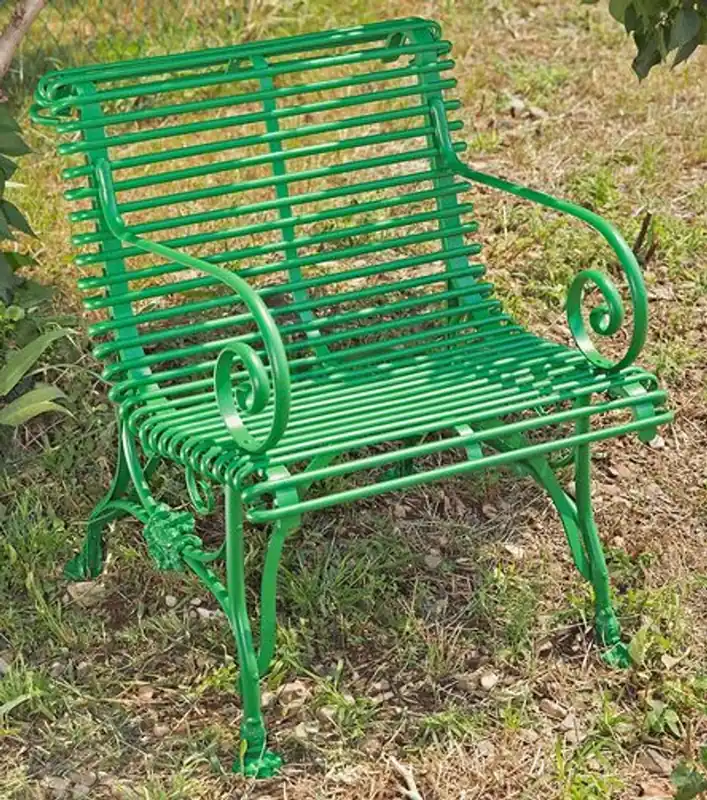 Sedia Casa Padrino giardino in ferro battuto - vari colori - mobili da giardino di lusso - 65 cm x 60 cm Must-Have