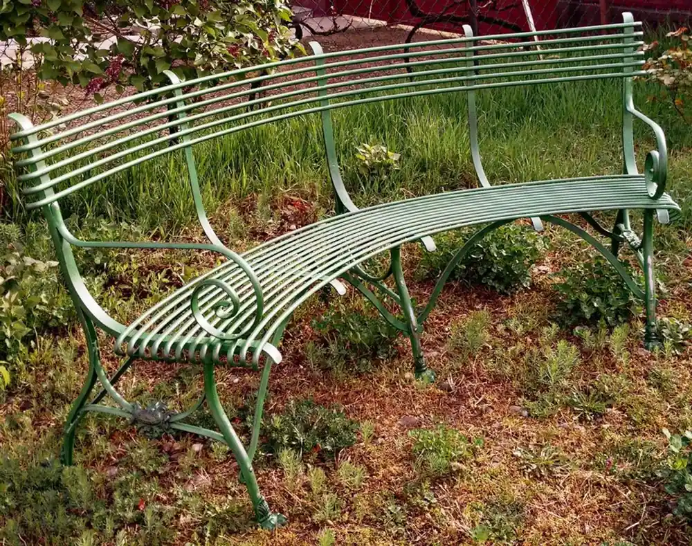 Casa Padrino battuto panca da giardino in ferro 1,9 x 0,48 x H. 0.9m - Nostalgia d'epoca Jetzt Kaufen