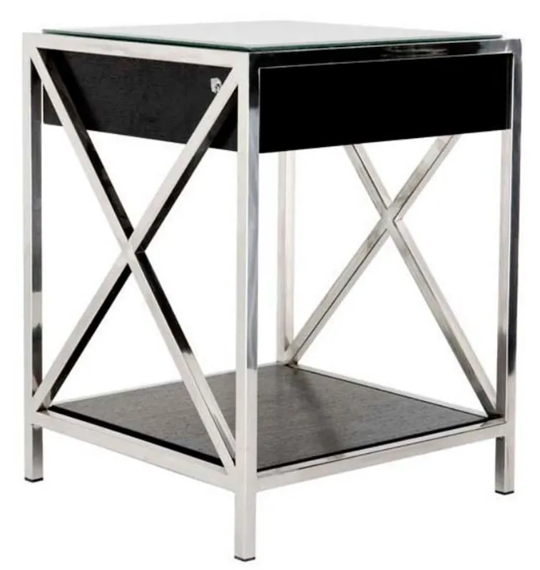 Casa Padrino caffè di lusso tavolo / comodino 47 x 46 x H. 61 centimetri - hotel mobili Neue Ware