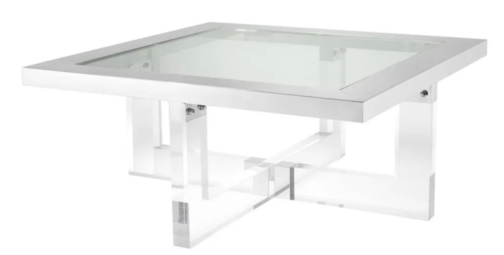 Casa Padrino tavolino di lusso 100 x 100 x H. 43 cm - tavoli design salotto Highlight