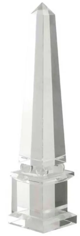 Meistverkauft Casa Padrino lusso in cristallo di vetro obelisco 11 x 11 x H. 49 cm - progettista soggiorno albergo decorazione