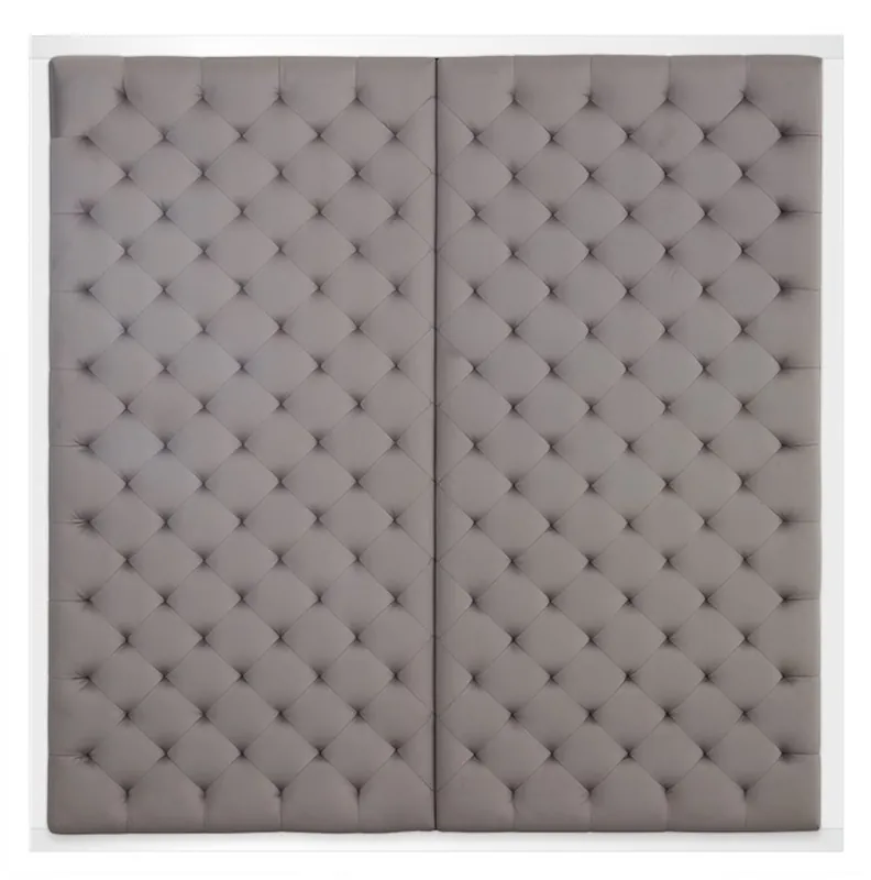 Casa Padrino letto di design testiera grigio-argento 180 x H. 180 cm - qualità di lusso Top-Seller