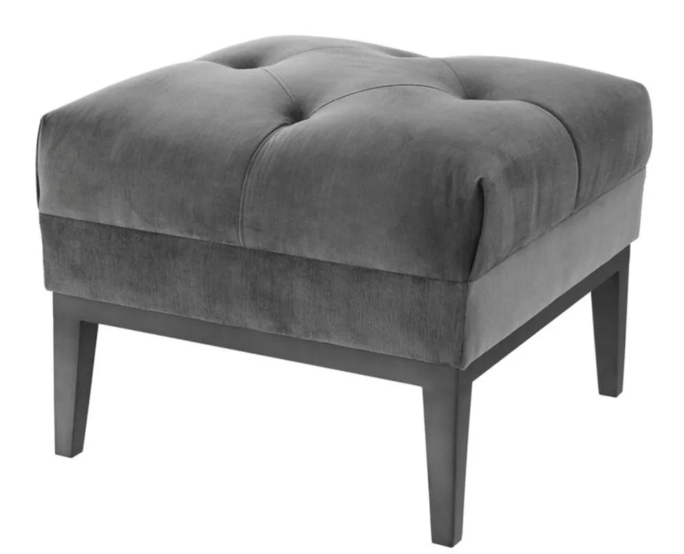 Casa Padrino lusso Sgabello grigio scuro 54 x 54 x H. 44 cm - Mobili Soggiorno Beliebt