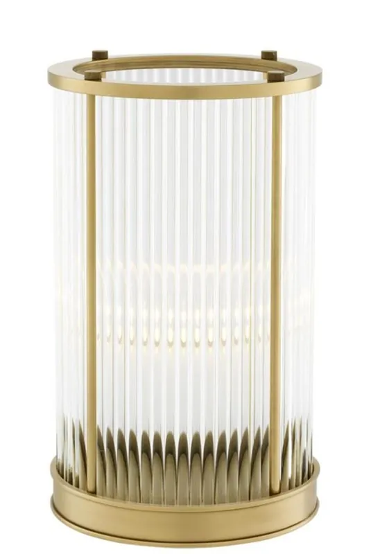 Casa Padrino candela di lusso ottone antico 16,5 x H. 27,5 cm - Hotel ristorante accessori Wochenendangebot