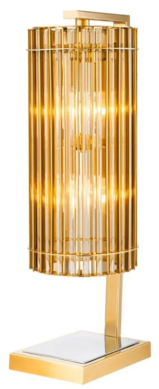 Casa Padrino lampada da tavolo di lusso oro 23 x 16,5 x H. 66 cm - edizione limitata Neue Kollektion