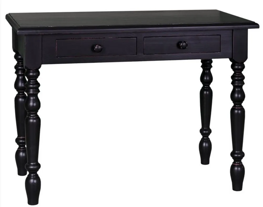 Casa Padrino scrivania in stile country in nero 109 x 60 x H. 79 cm - collezione in stile country house Ausverkauf