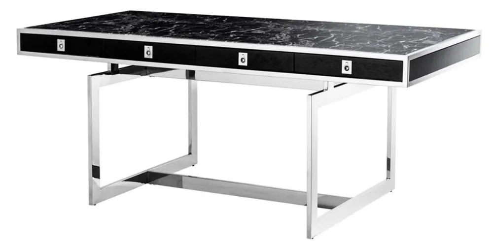 Neuheit Casa Padrino scrivania in stile con 4 cassetti 190 x 90 x H. 74,5 cm - collezione di lusso