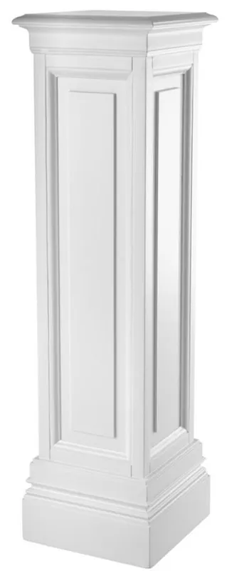 Solange Der Vorrat Reicht Casa Padrino colonna salotto bianco 33 x 33 x H. 120 cm - collezione di lusso