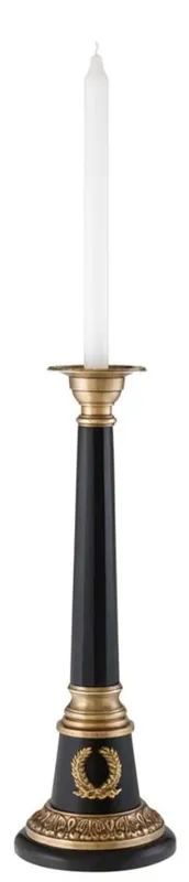 Casa Padrino portacandele nero / ottone d'ottone 14 x H. 41,5 cm - Collezione di Lusso Billig