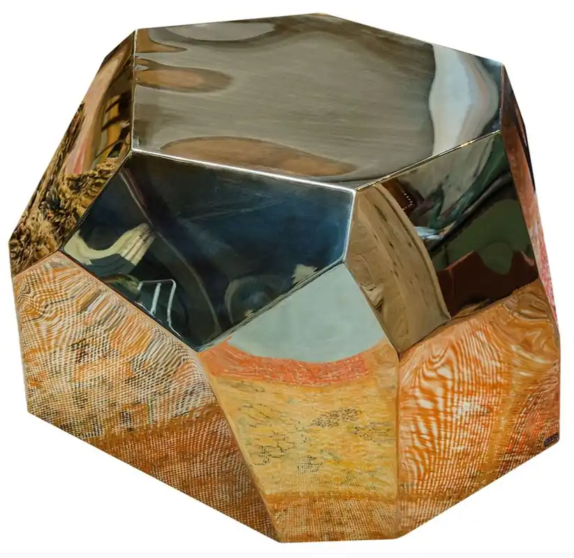 Neue Ware Casa Padrino design tavolo da salotto / tavolino oro 89 x 90 x H. 45 cm - Collezione Designer