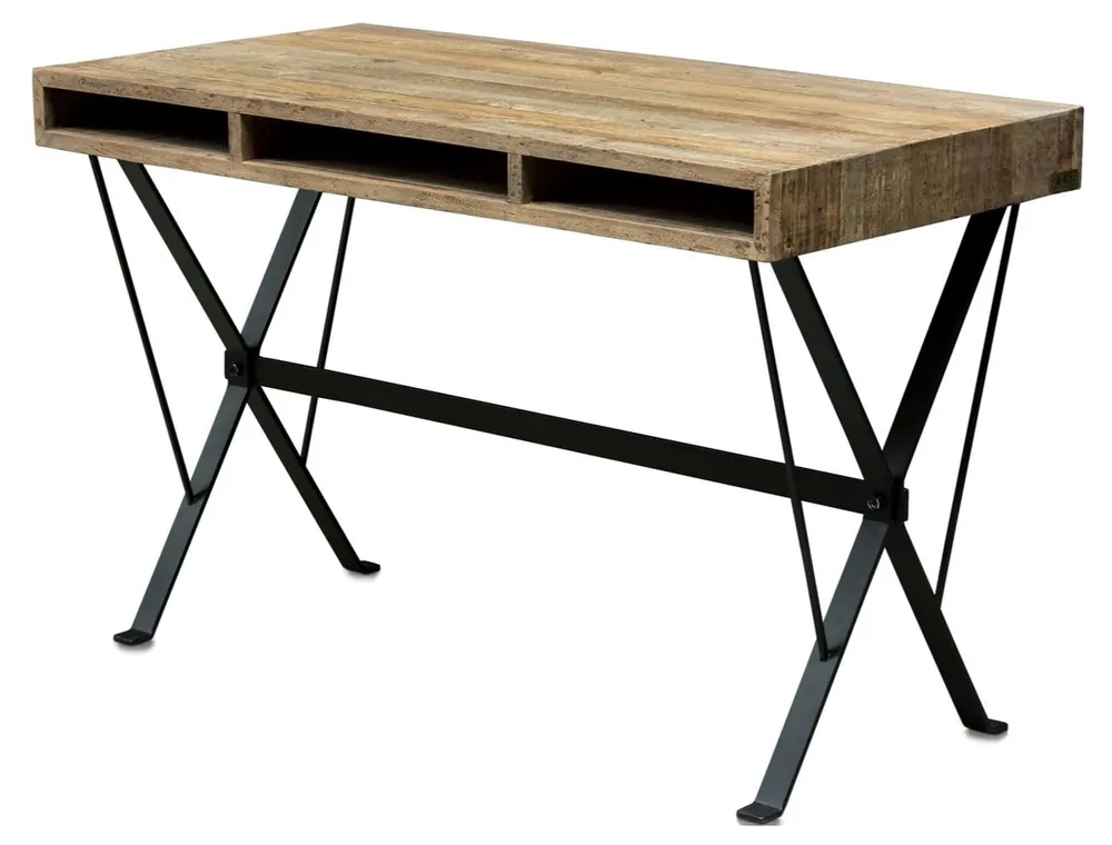 Bestseller Casa Padrino scrivania design con gambe in polvere nera 120 x 60 x H. 77 cm - mobili per ufficio