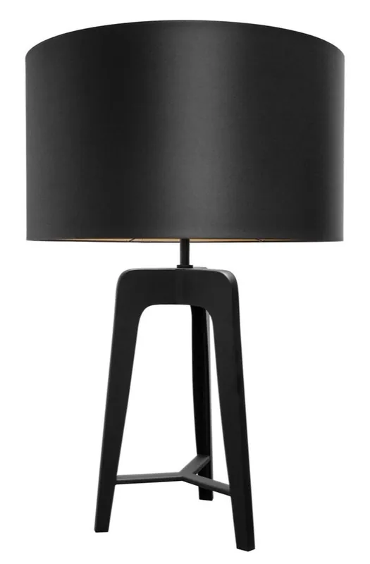 Casa Padrino lampada da tavolo design nero opaco 60,5 x H. 91 cm - arredi per ristorante Preisreduziert