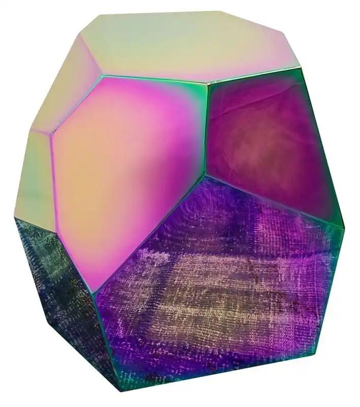 Casa Padrino tavolino da salotto design titanium 65 x 50 x H. 60 cm - collezione designer Kracherpreis