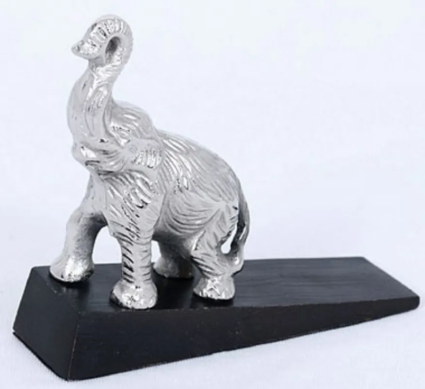 Wochenendangebot Casa Padrino porta tappo elefante argento / nero - accessori di lusso