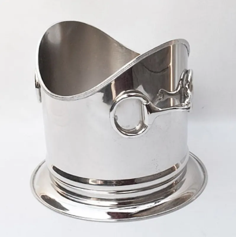 Must-Have Casa Padrino frigorifero di vino di lusso argento 24 x H. 21 cm - collezione di ristoranti hotel