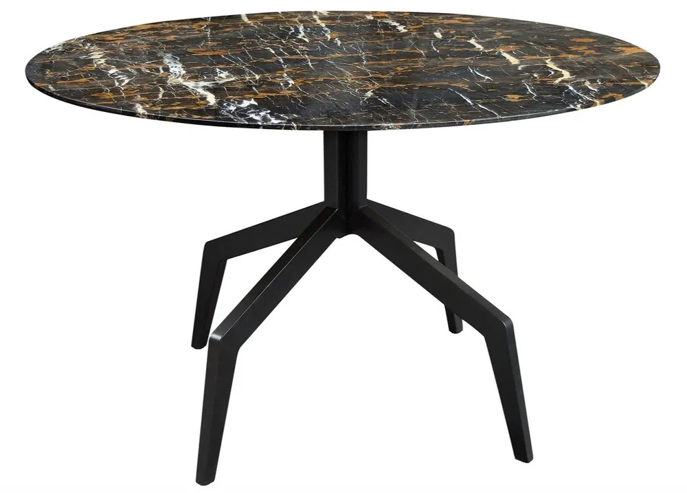 Casa Padrino tavolo da pranzo di lusso nero 120 x H. 76 cm - Mobili da Sala da Pranzo Nur Heute