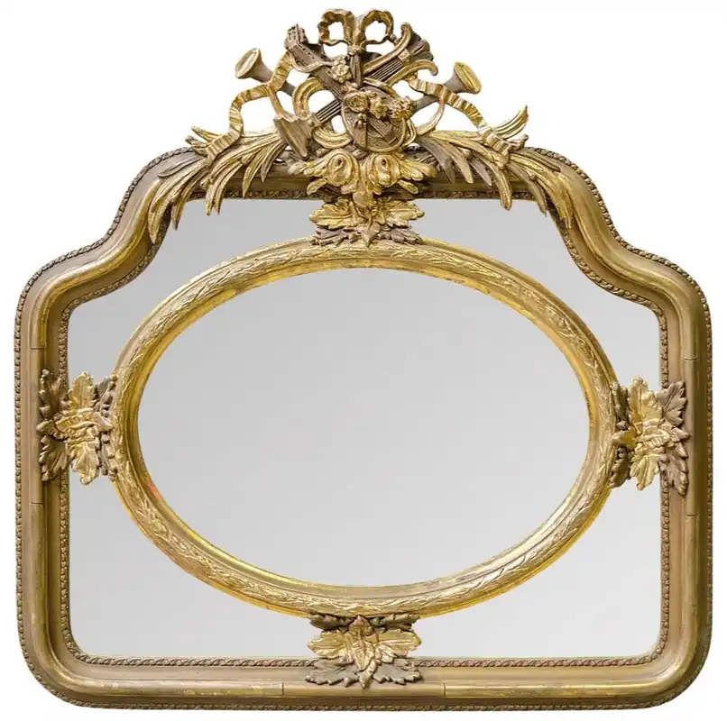 Casa Padrino Barocco Specchio a Parete Oro 107 x H. 107 cm - Prezioso e Sontuoso Garantierte Lieferung