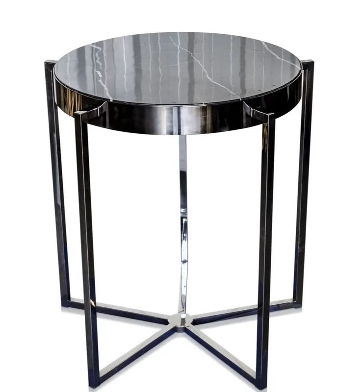 Casa Padrino tavolino da pranzo di lusso nero 65 x H. 67 cm - Arredi per Alberghi Abverkauf